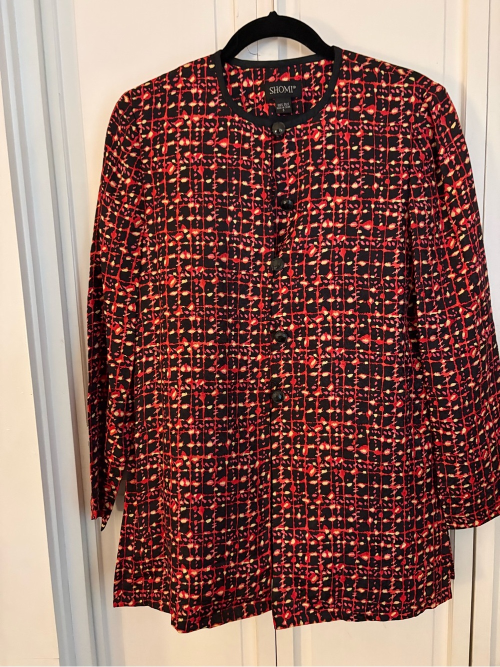 Shomi silk tunic blouse
